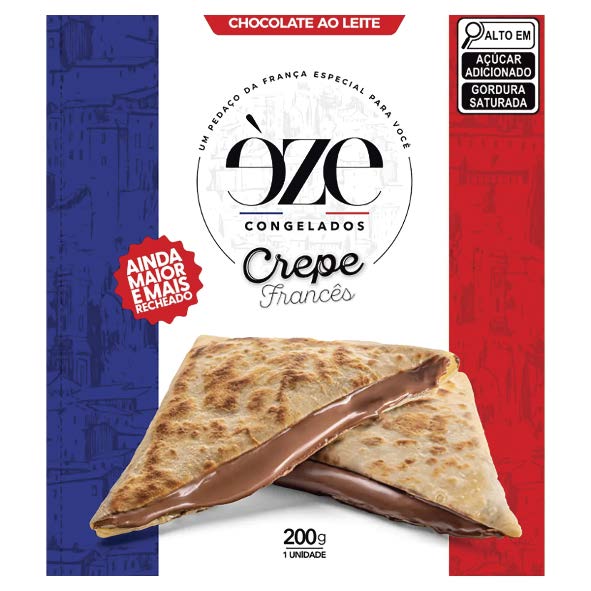 CREPE CONGELADO CHOCOLATE AO LEITE