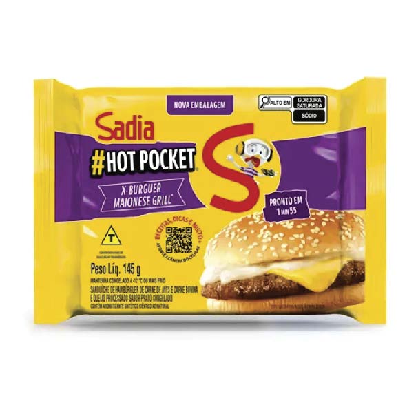 HOT POCKET X-BURGUER MAIONESE GRILL P M