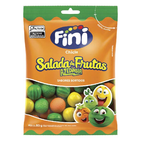 CHICLE SALADA FRUTAS ACIDAS 80G FINI