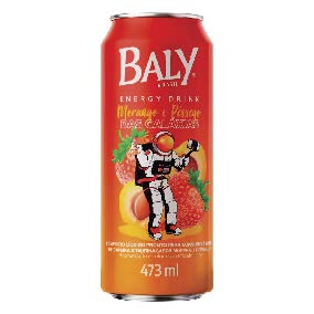 ENERGETICO BALY MORANGO E PESSEGO 473 ML