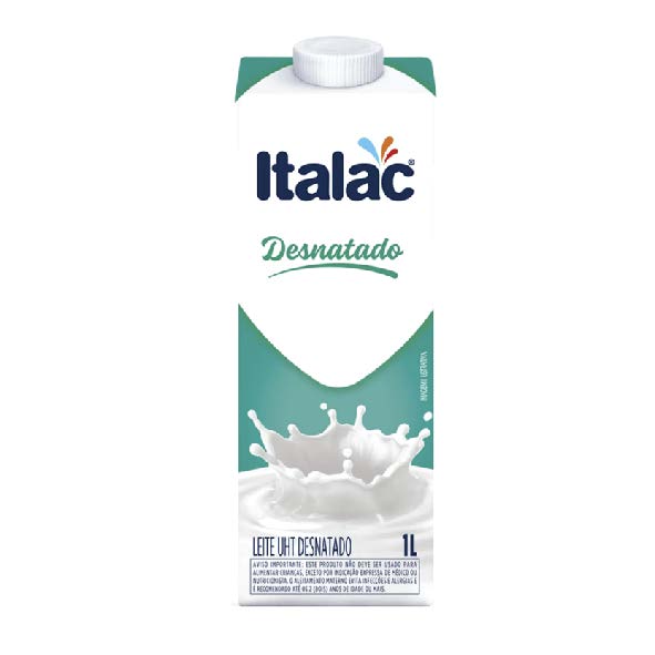 LEITE UHT ITALAC  DESNATADO 1L