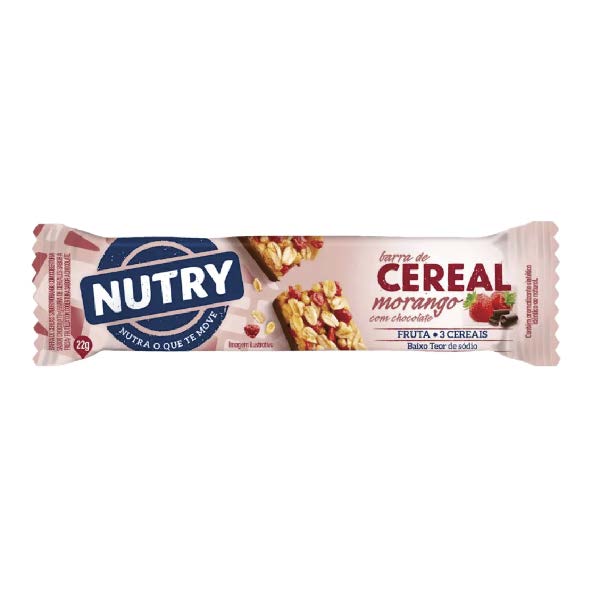CEREAL NUTRY 22G MORANGO C/CHOCOLATE