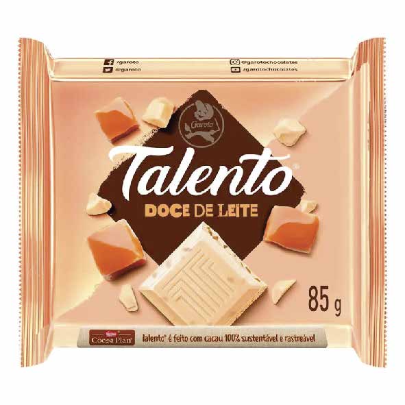 TABLETE TALENTO BCO DOCE LEIT 85G GAROTO
