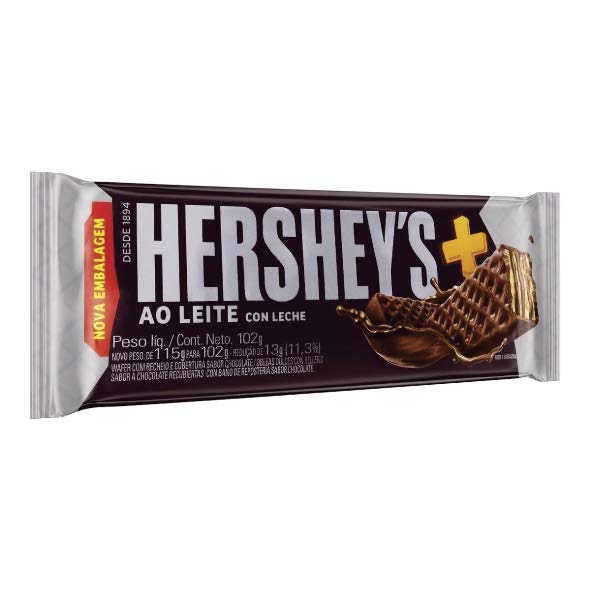 HERSHEYS + WAFER AO LEITE 102G