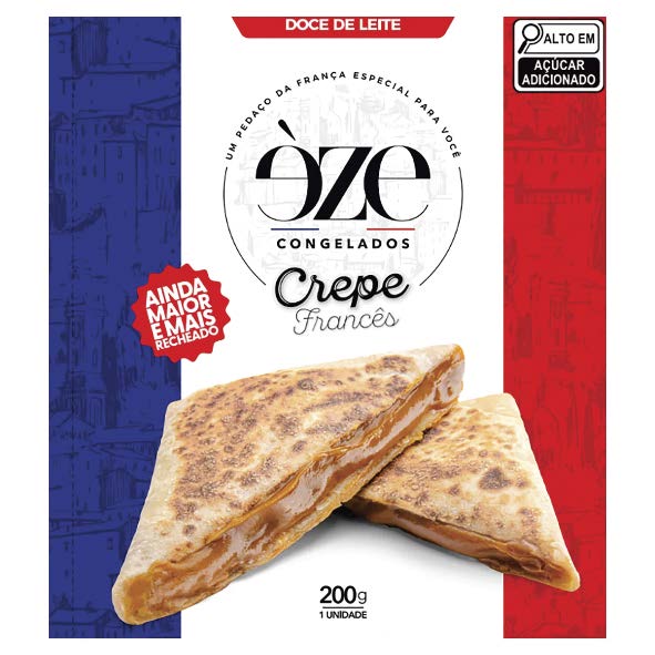 CREPE CONGELADO DOCE DE LEITE