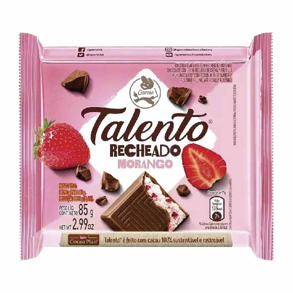 TABLETE TALENTO RECH MORANGO 85G GAROTO