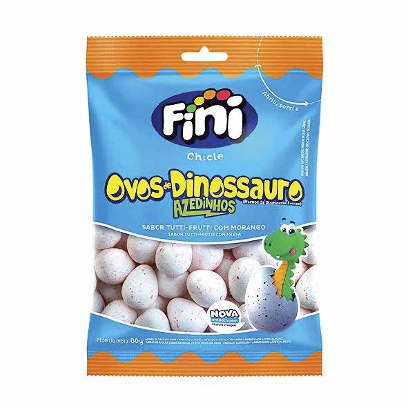 CHICLE OVO DE DINOSSAURO 80G FINI