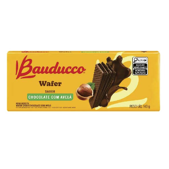 BISC WAFER BAUDUCCO 140G CHOC/AVELA