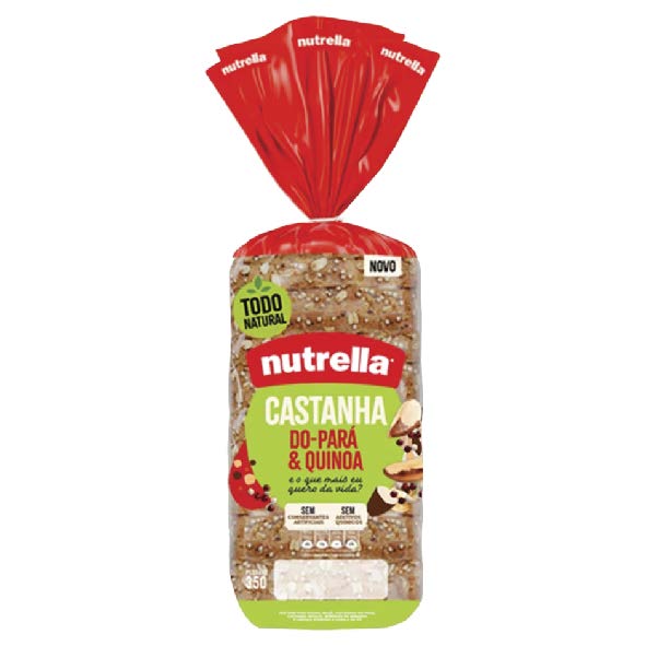 Pao Nutrella Castanha Para E Quin 350g