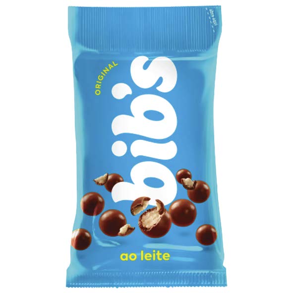 CONFEITO BIBS SACHE 40G AO LEITE