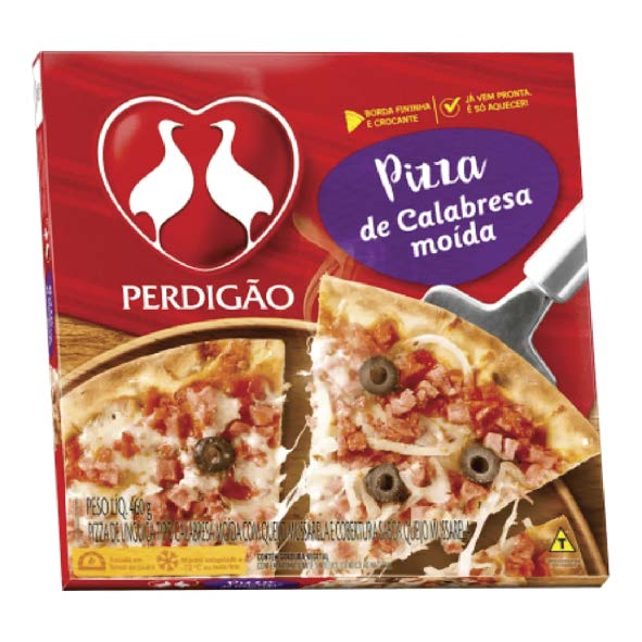 PIZZA PERDIGAO 460G CALABRESA