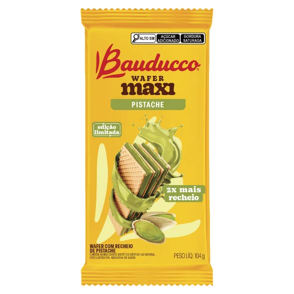 BISC.BAUDUCCO WAFER MAXI PISTACHE