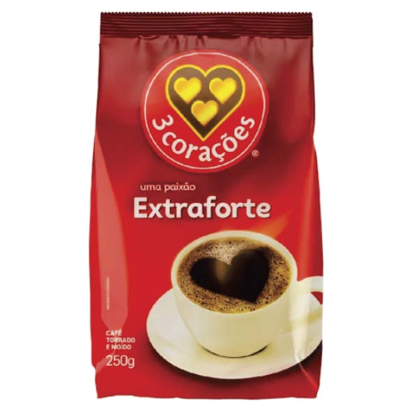 CAFE 3 CORACOES 250G EXTRA FORTE