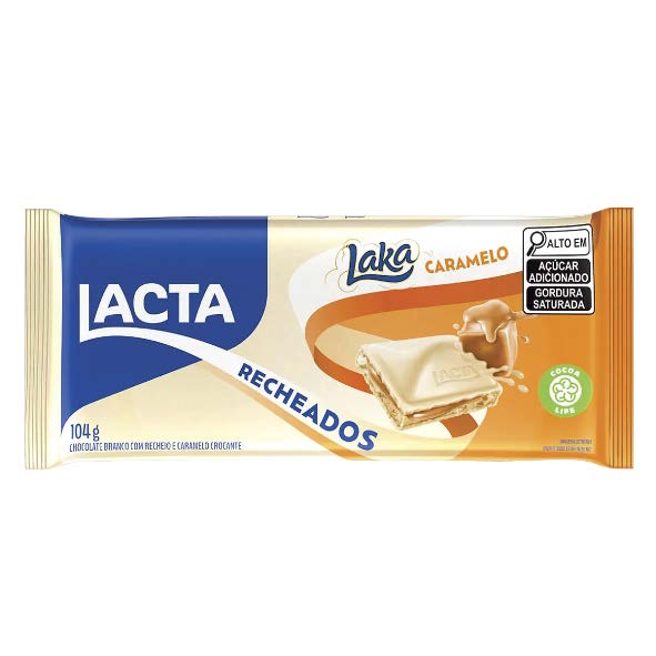 TABLETE LAKA CARAMELO REC LACTA 104G