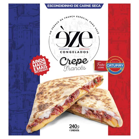 CREPE CONGELADO ESCONDIDINHO DE CARNE SECA