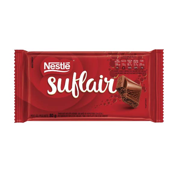 TABLETE SUFLAIR AO LEITE 80G NESTLE