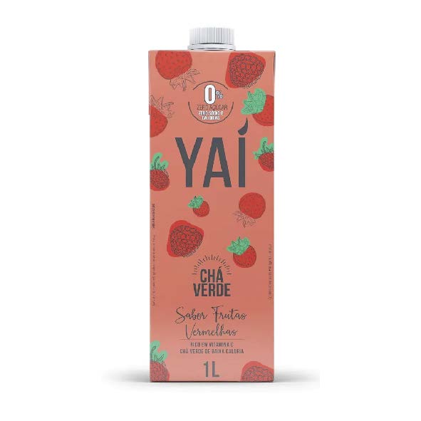CHA VERDE YAI 1L FRUTAS VERMELHAS