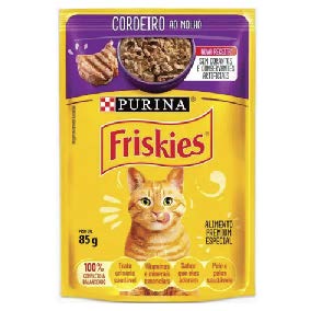ALIM P/GATOS FRISKIES SACHE CORDEIRO MOLHO 85G