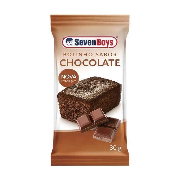 BOLINHO SEVEN BOYS 30G, CHOC, .