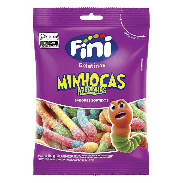 BALA GELATINA MINHOCA CITRICA 80G FINI