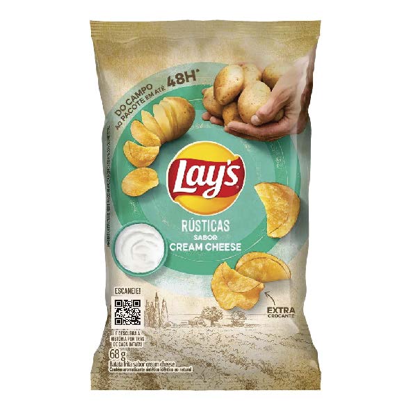 SALG.ELMA CHIPS LAYS RÚSTICA CREAM CHEESE