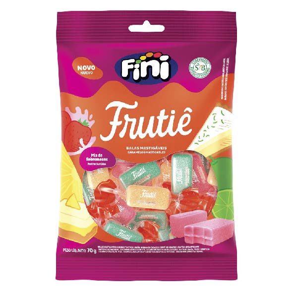 BALA FRUTIE SOBREMESAS 70G FINI