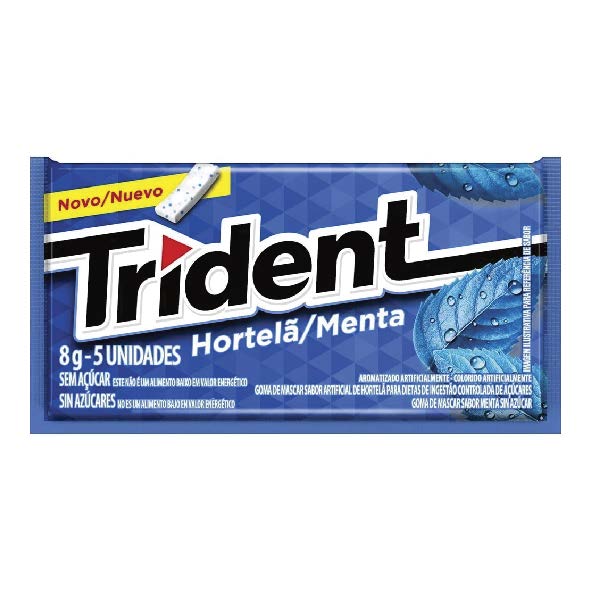 CHICLETES TRIDENT.HORTELA MONDELEZ