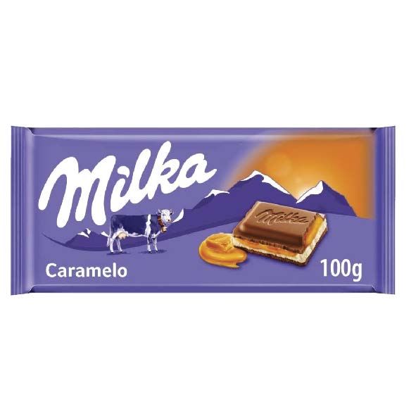 CHOC MILKA CARAMEL 100G