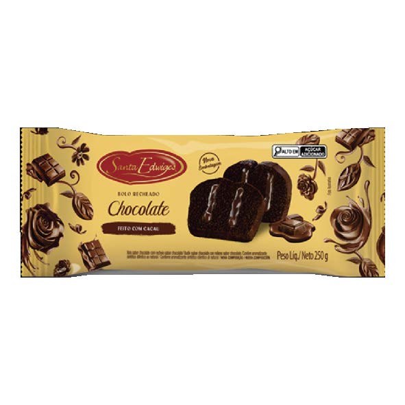 BOLO STA EDWIGES CHOCOLATE RECHEADO