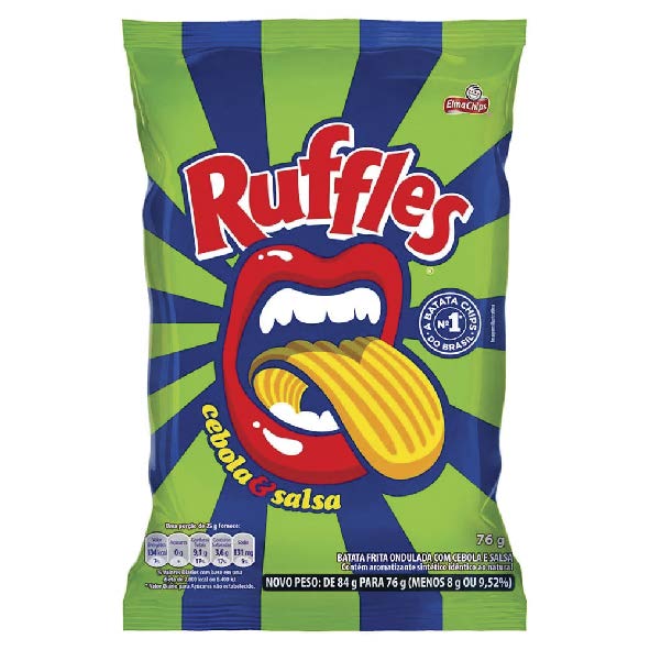 BATATA RUFFLES 68G CEBOLA & SALSA PEPSICO