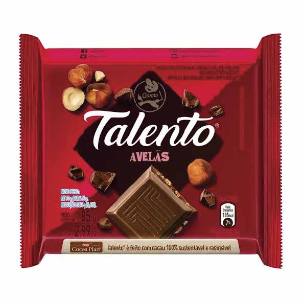 TABLETE TALENTO AVELA 85G