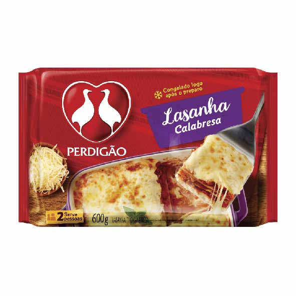 LASANHA PERDIGAO 600G CALABRESA