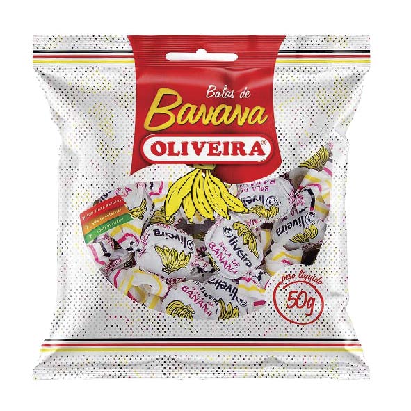 BALA OLIVEIRA 50G BANANA