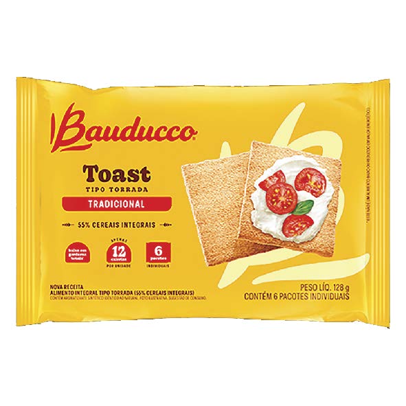 TORRADA BAUDUCCO CEREALE TOAST 128G TRADICIONAL
