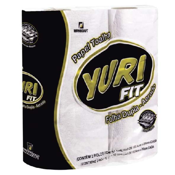 TOALHA PAPEL YURI 50FLS C/2RL