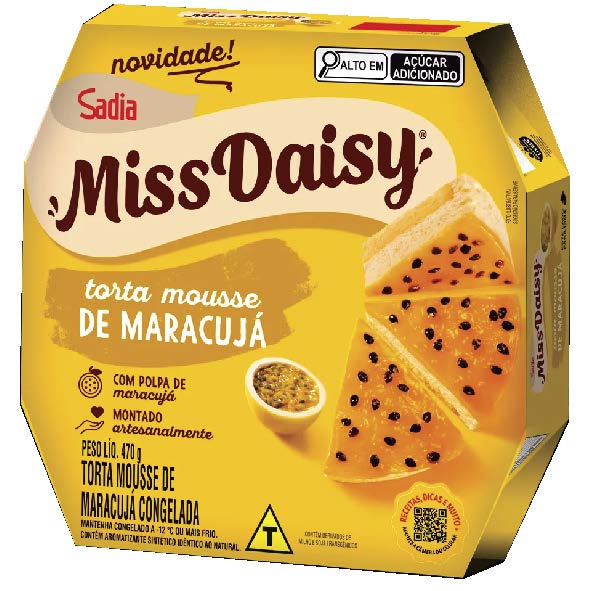 MISS DAISY TORTA MOUSSE DE MARACUJA 470G