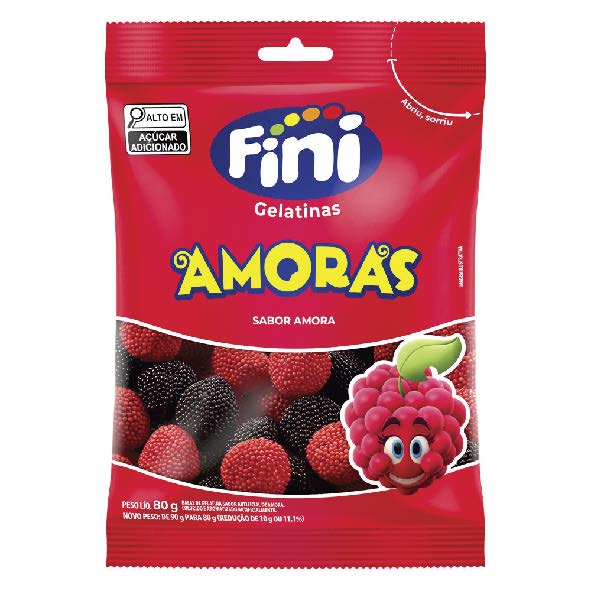 BALA GELATINA AMORAS 80G FINI
