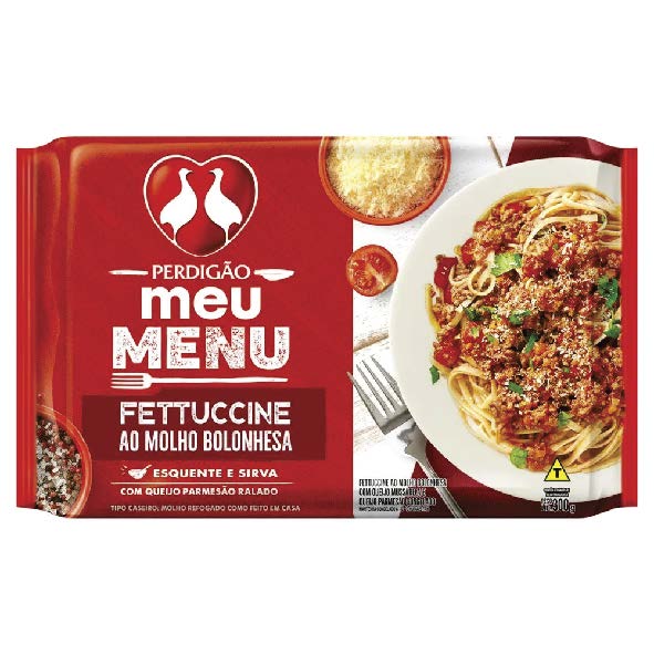 MEU MENU PERDIGAO 300G FETTUCCI M BOLONHESA