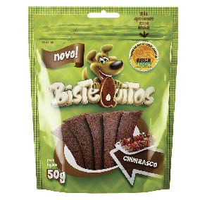 ALIM P/CAES BISTEQUITOS CHURRASCO BIFINHO 50G